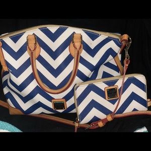 Dooney and Bourke chevron striped purse